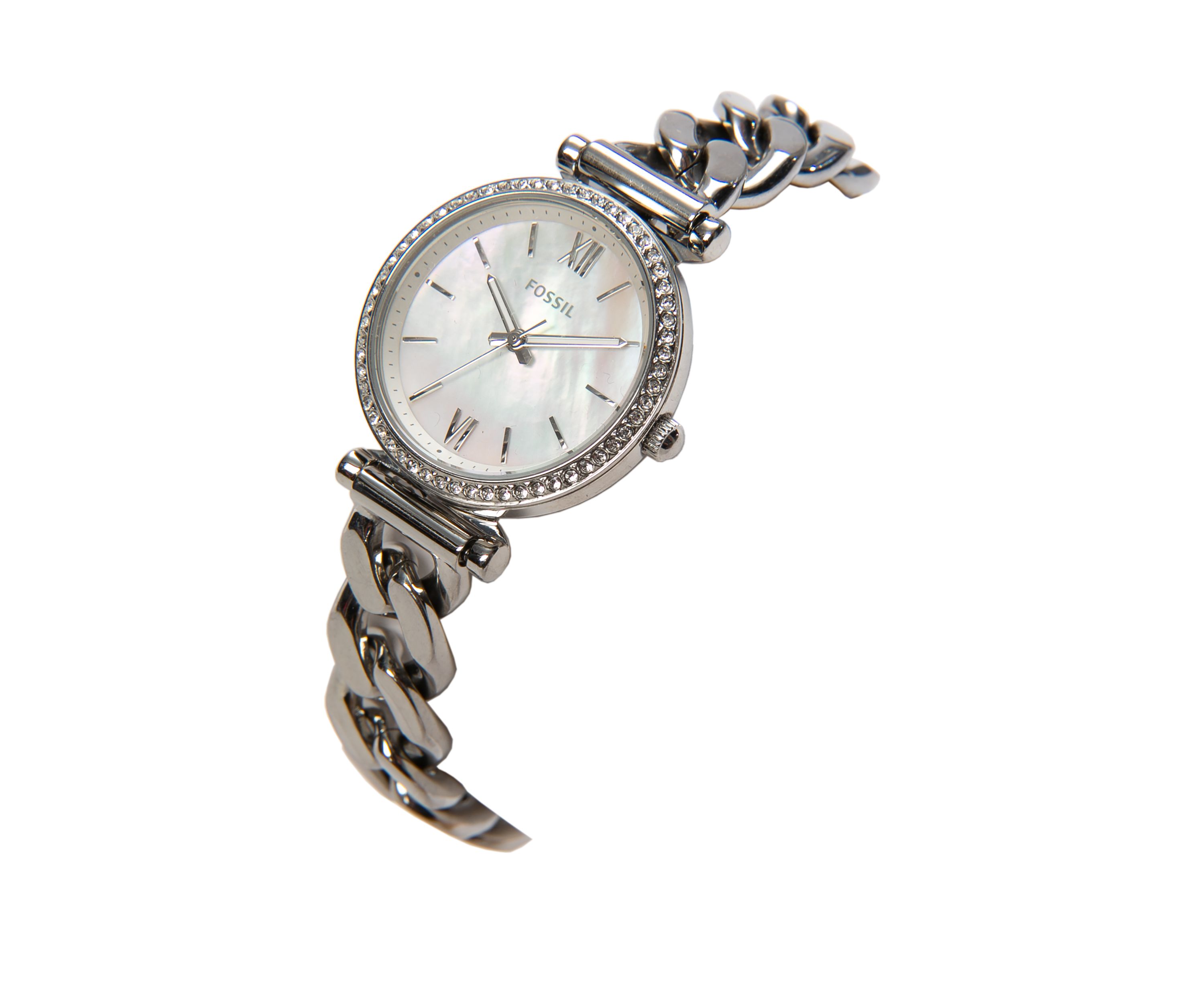 Mini Carlie Gold Tone Link Watch