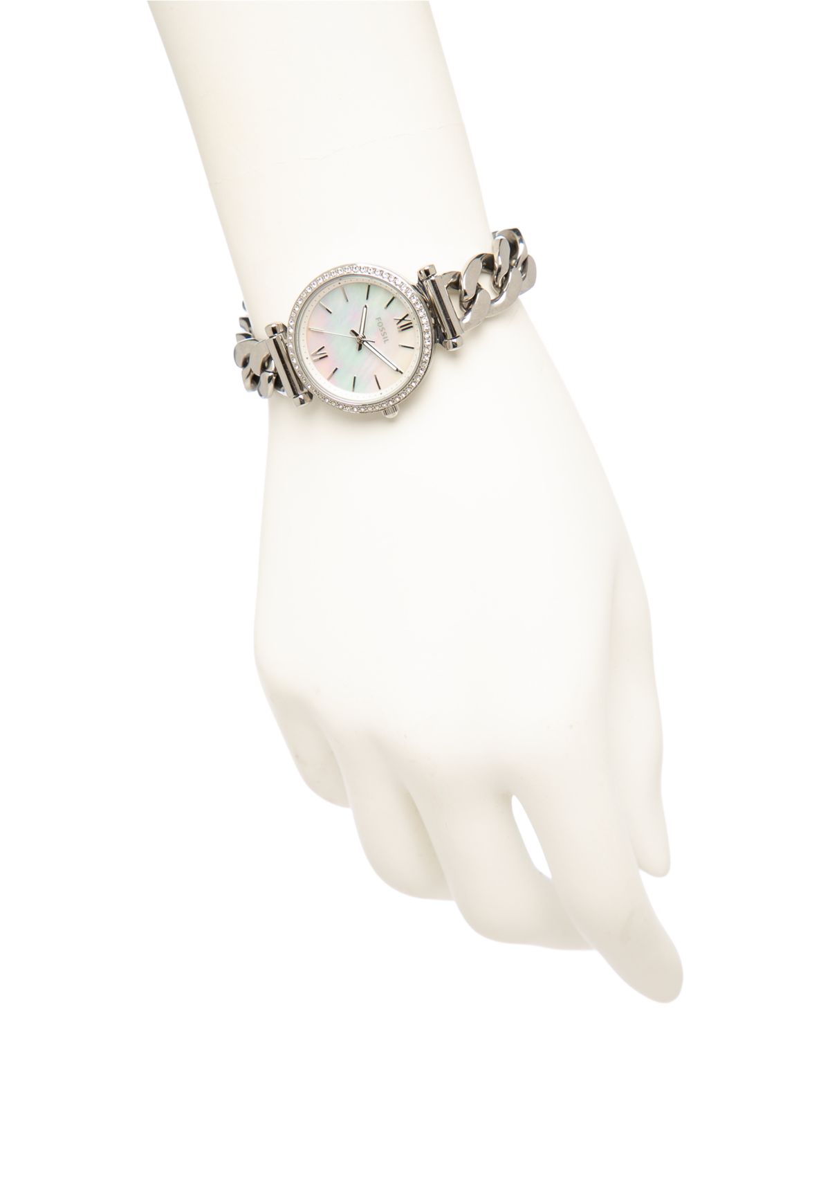 Mini Carlie Gold Tone Link Watch