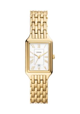 Raquel Three-Hand Date Gold-Tone Stainless Steel Watch