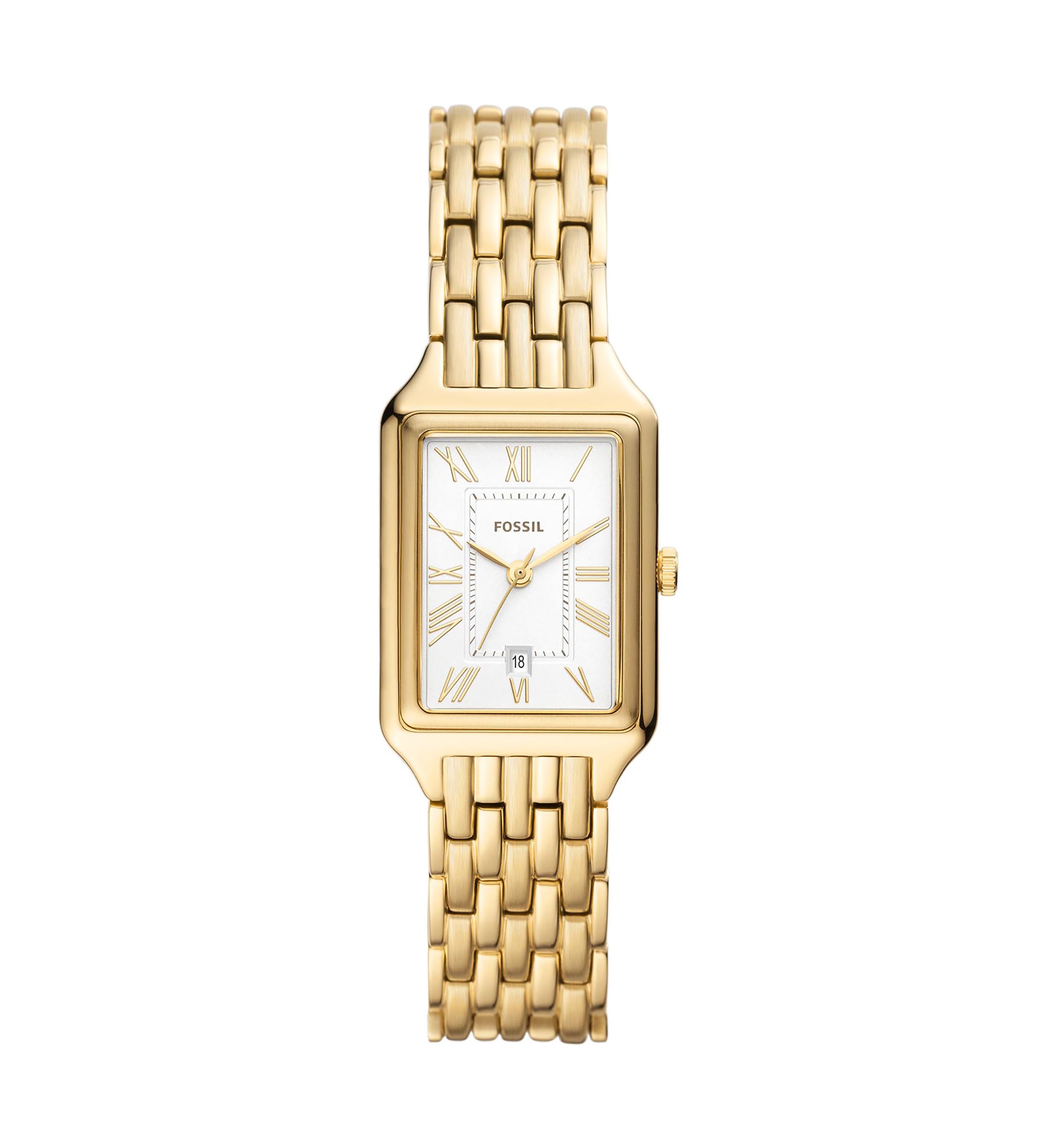 Raquel Three-Hand Date Gold-Tone Stainless Steel Watch