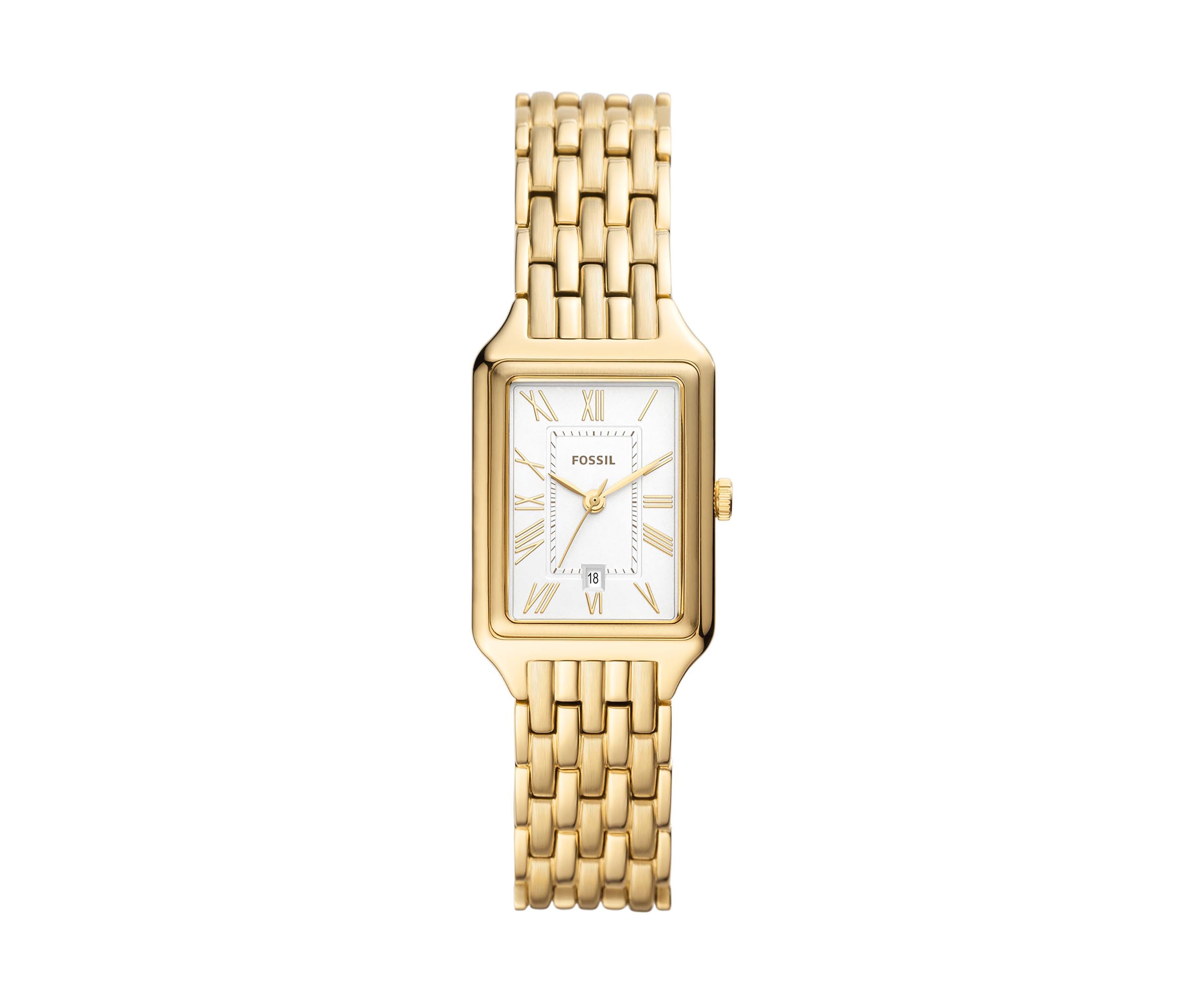 Raquel Three-Hand Date Gold-Tone Stainless Steel Watch