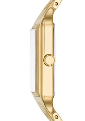 Raquel Three-Hand Date Gold-Tone Stainless Steel Watch