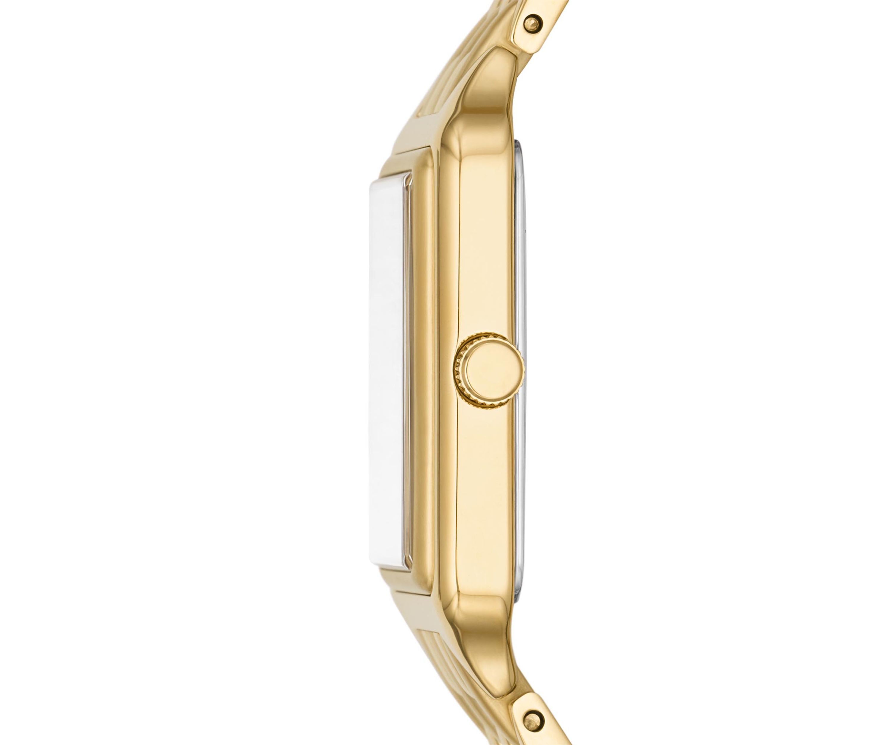 Raquel Three-Hand Date Gold-Tone Stainless Steel Watch