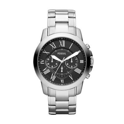 Fossil Men's Grant Chronograph Stainless Steel Watch