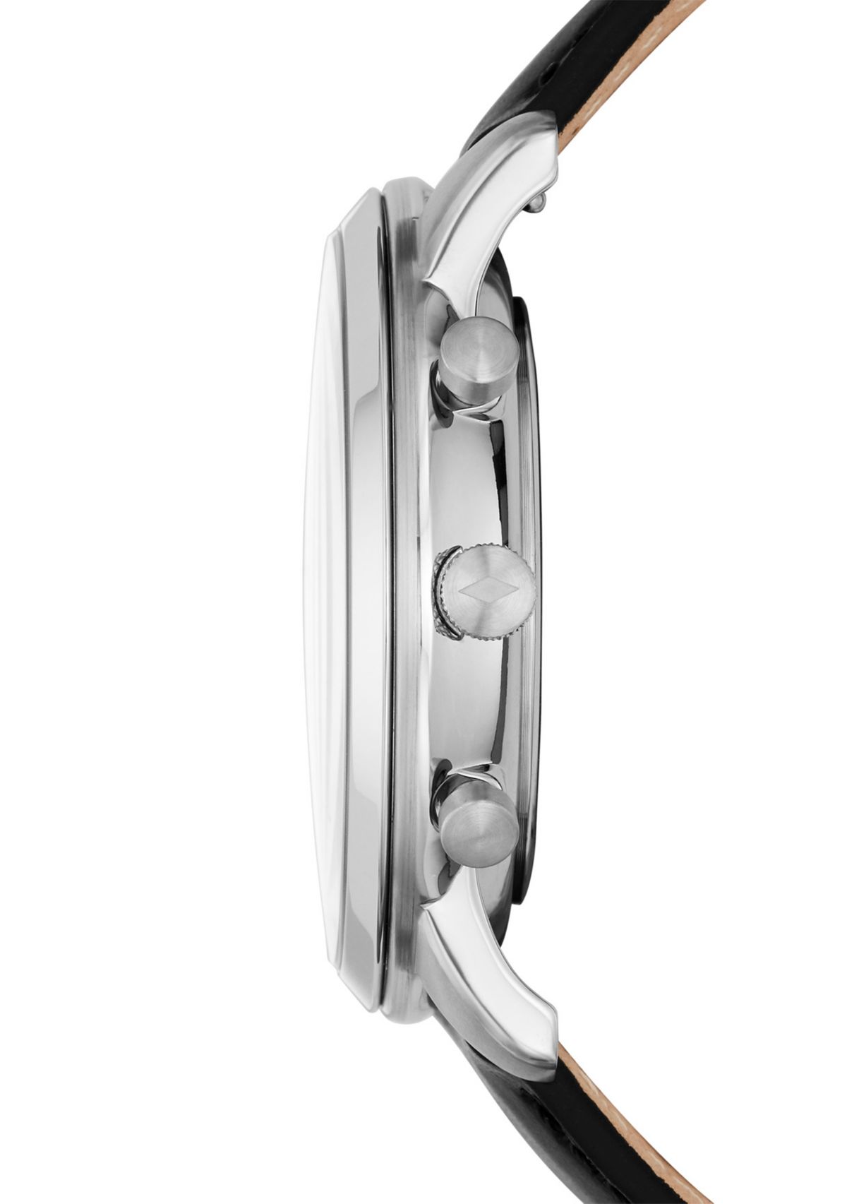 Sterling Silver Leather Watch