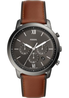 Fossil Men's Neutra Chronograph Amber Leather Watch