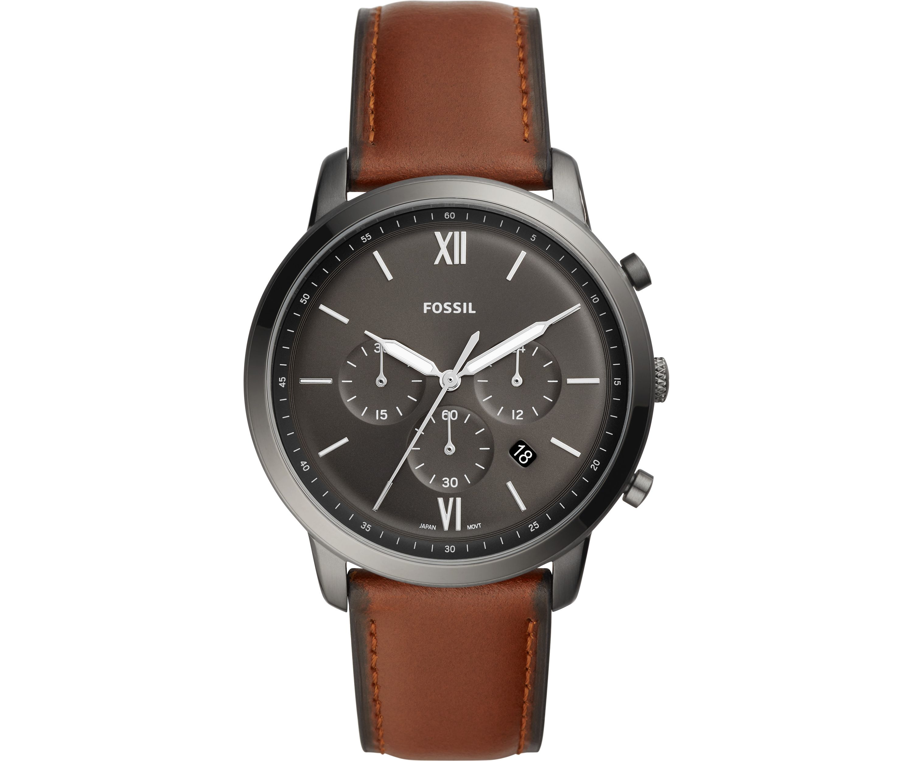 Neutra Chronograph Amber Leather Watch