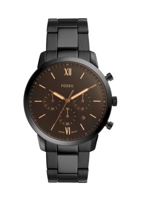 Fossil Men's Neutra Chronograph Black Stainless Steel Watch -  5801117FS5525