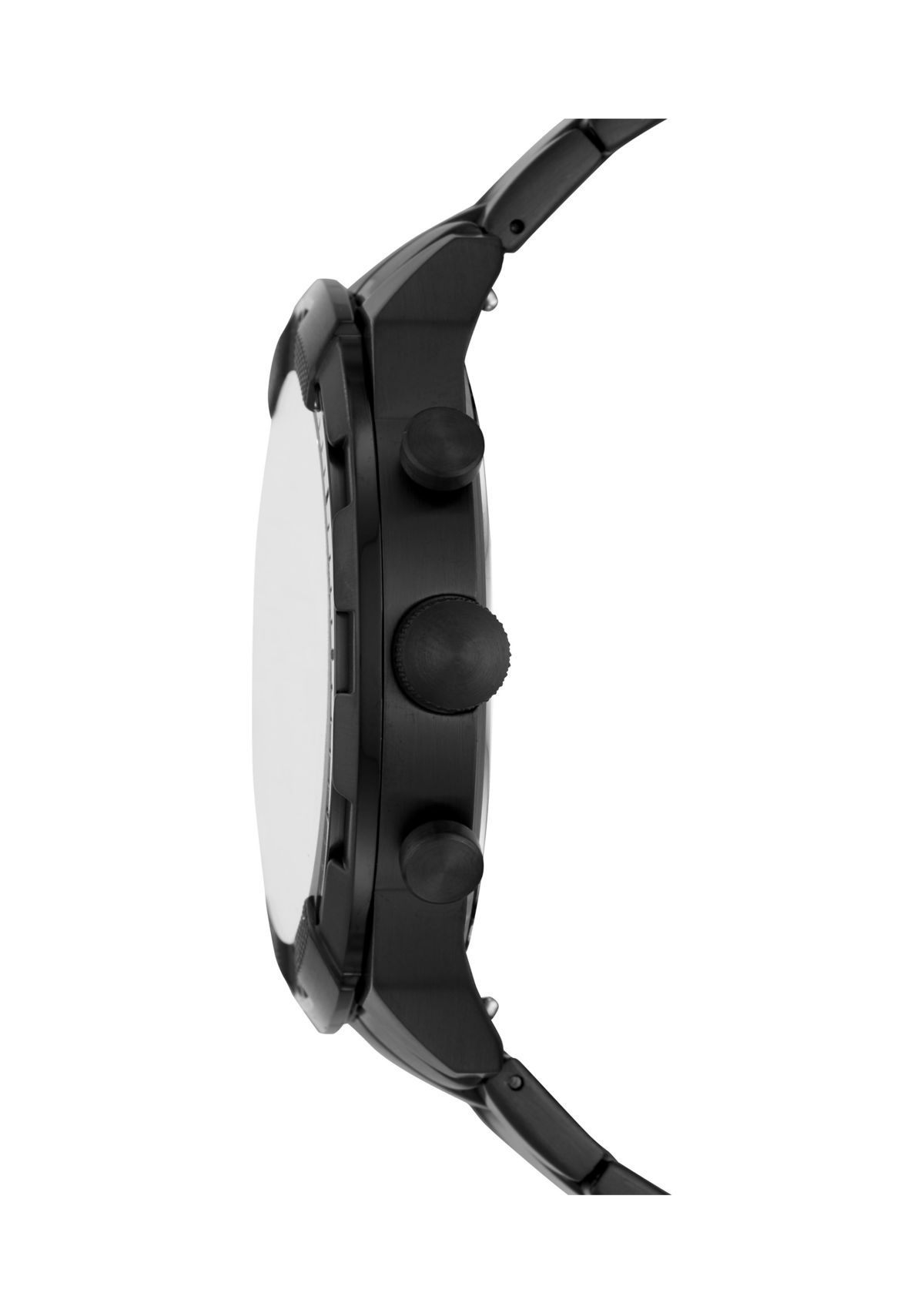 Bronson Chronograph Black Stainless Steel Watch