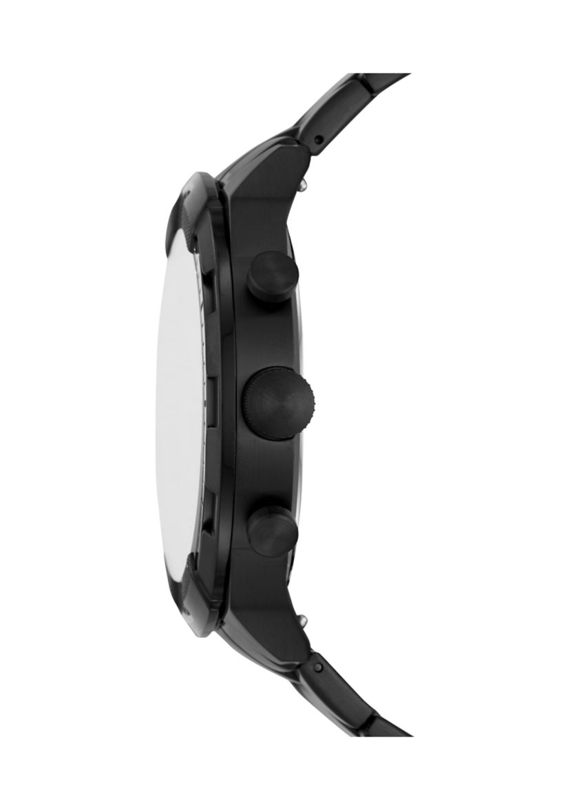 Bronson Chronograph Black Stainless Steel Watch