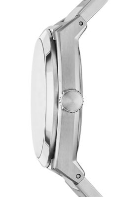 Fossil Everett Three-Hand Date Stainless Steel Watch | belk
