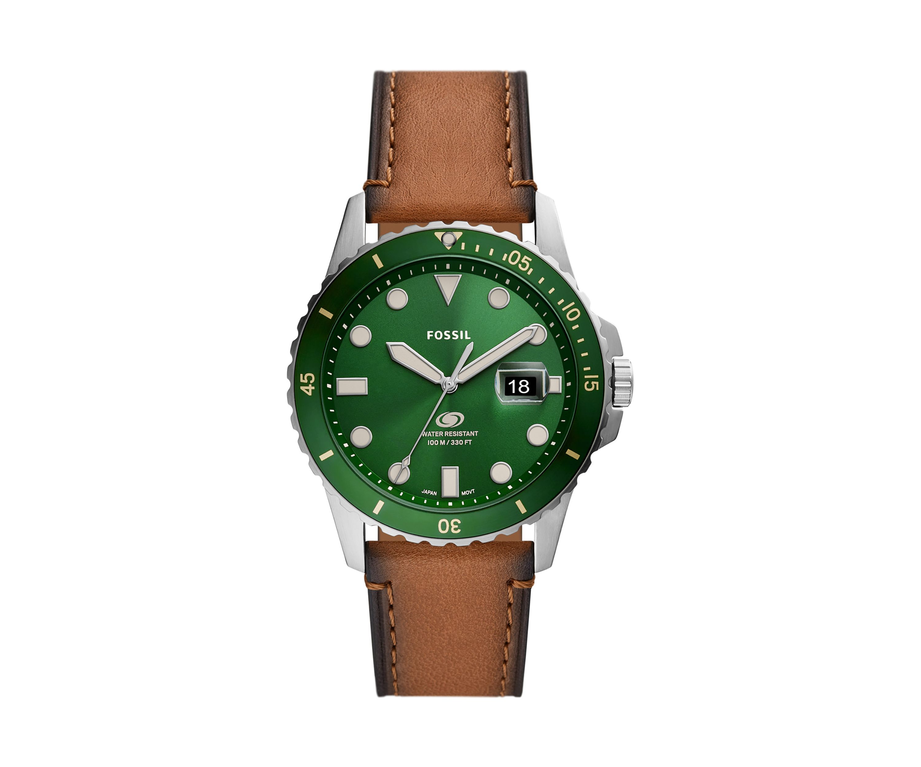 Stainless Steal Leather Watch