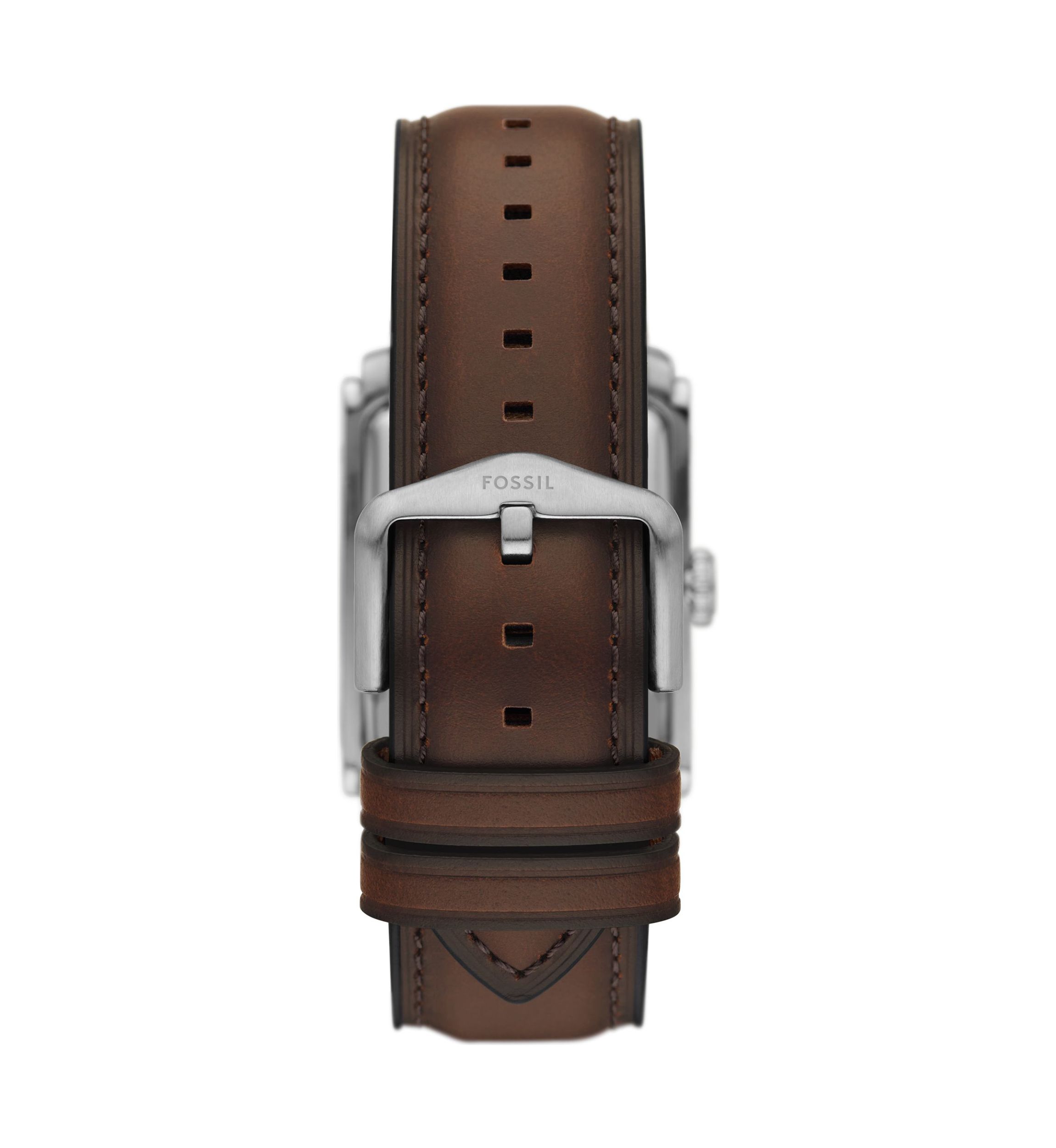 Carraway Three Hand Brown Leather Watch