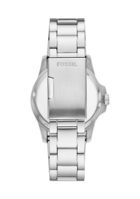 Fossil Silver Black Bracelet Watch belk