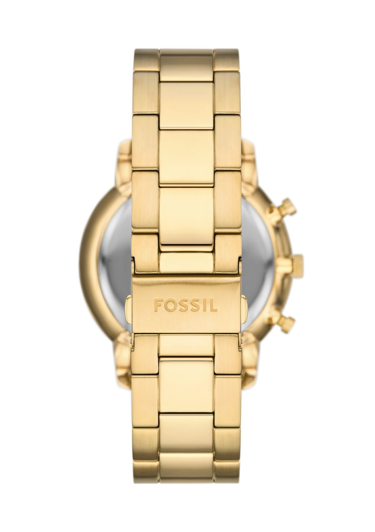 Gold Tone Black Face Watch