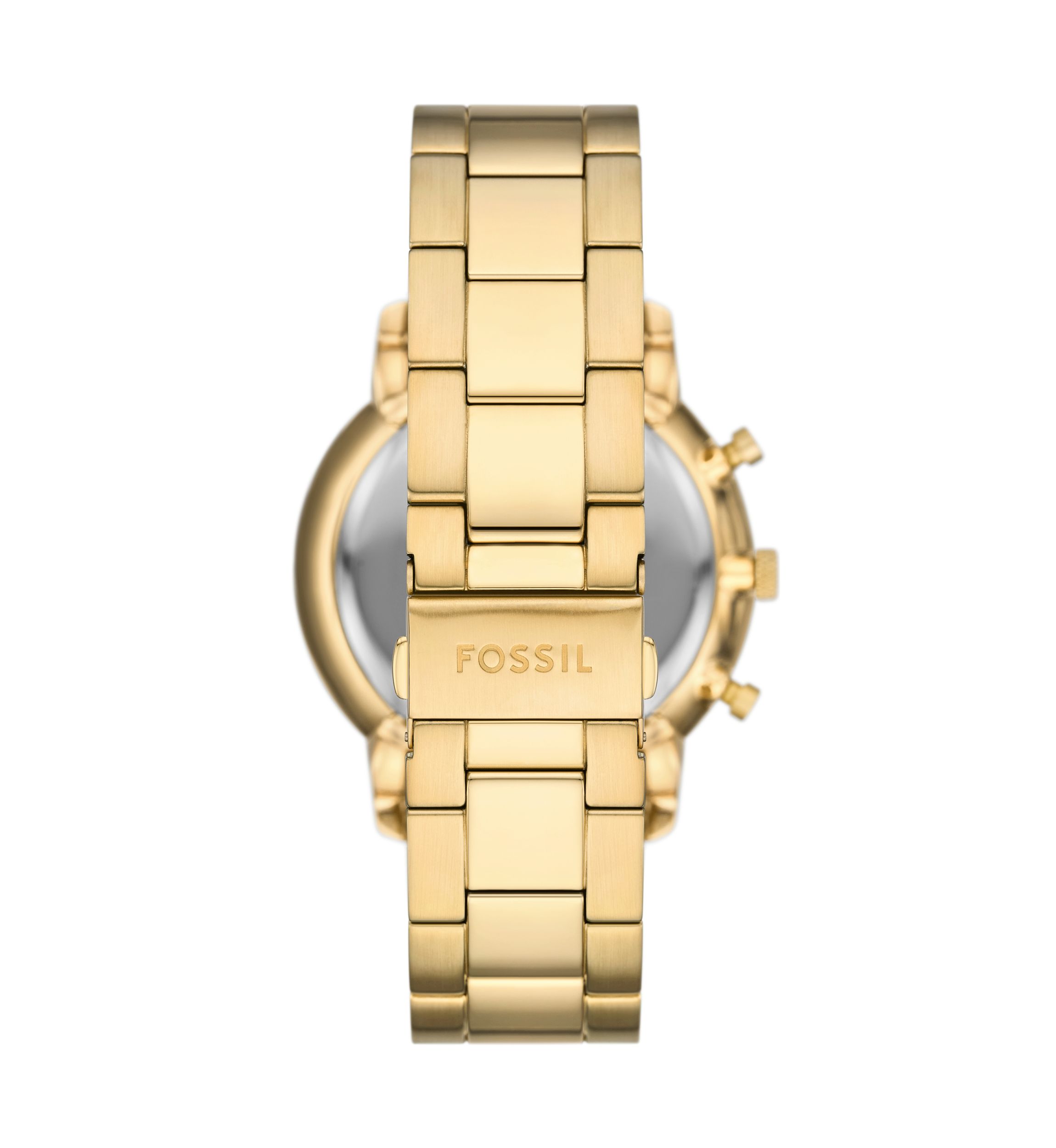 Gold Tone Black Face Watch