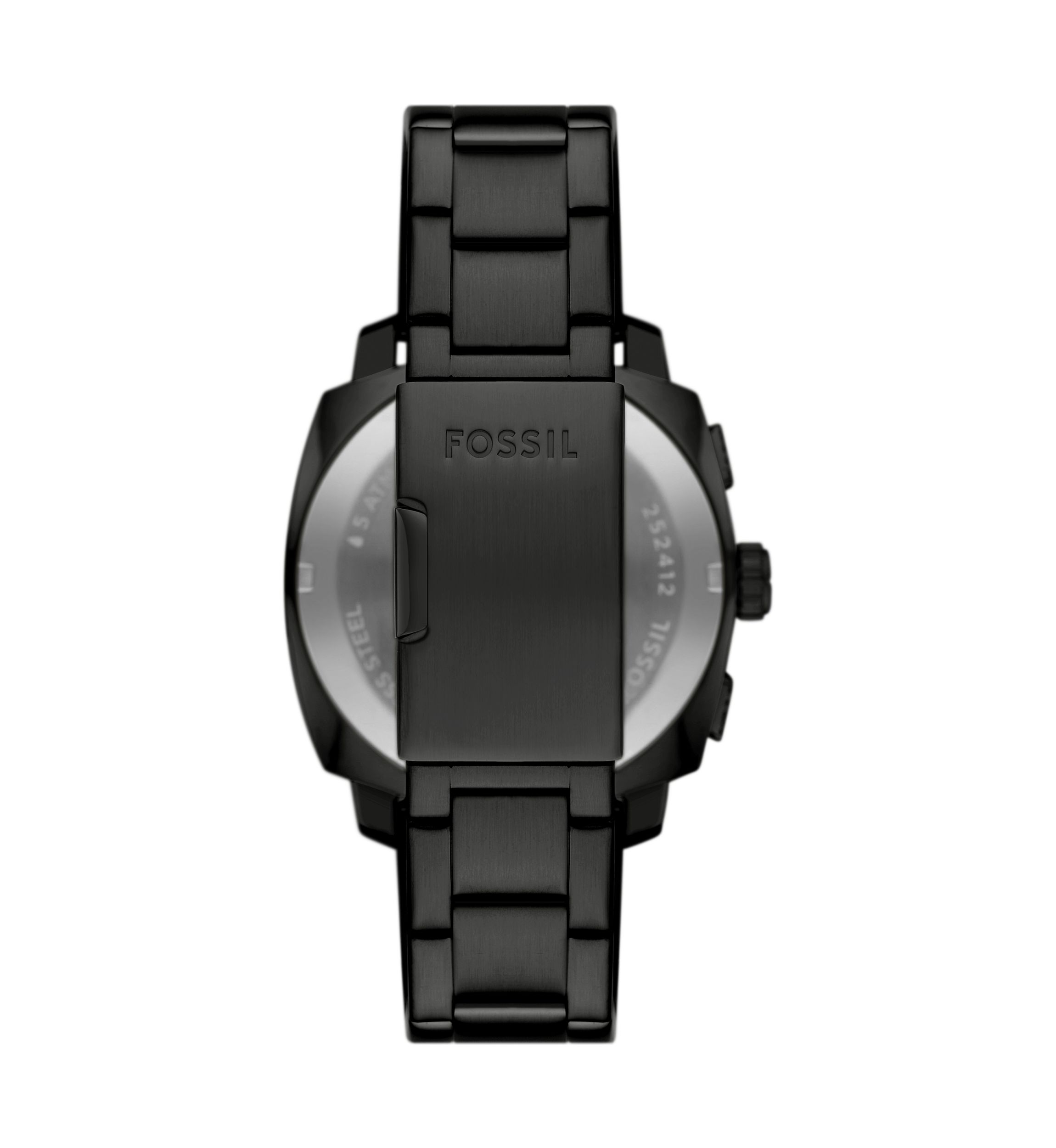 Rose Gold Black Metal Watch