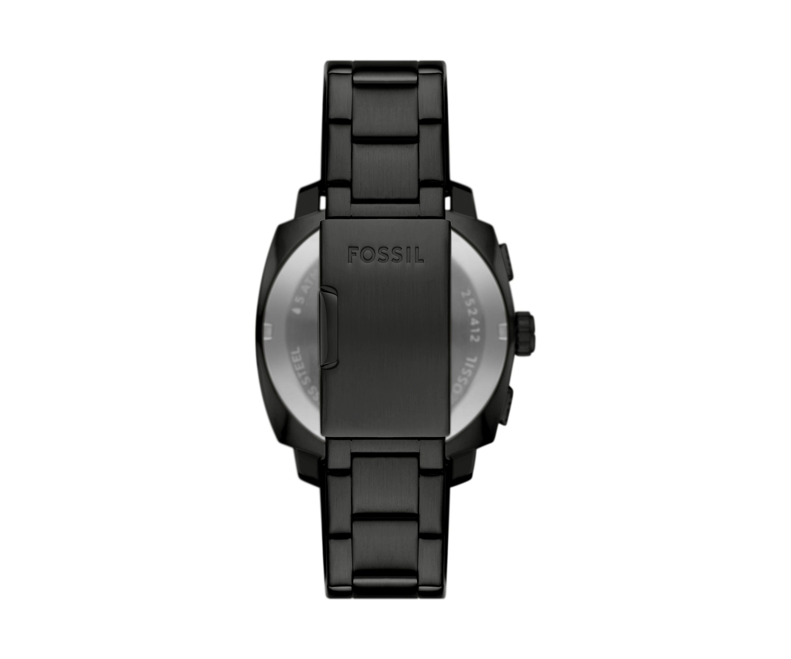 Rose Gold Black Metal Watch