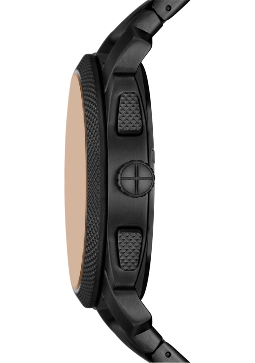 Rose Gold Black Metal Watch
