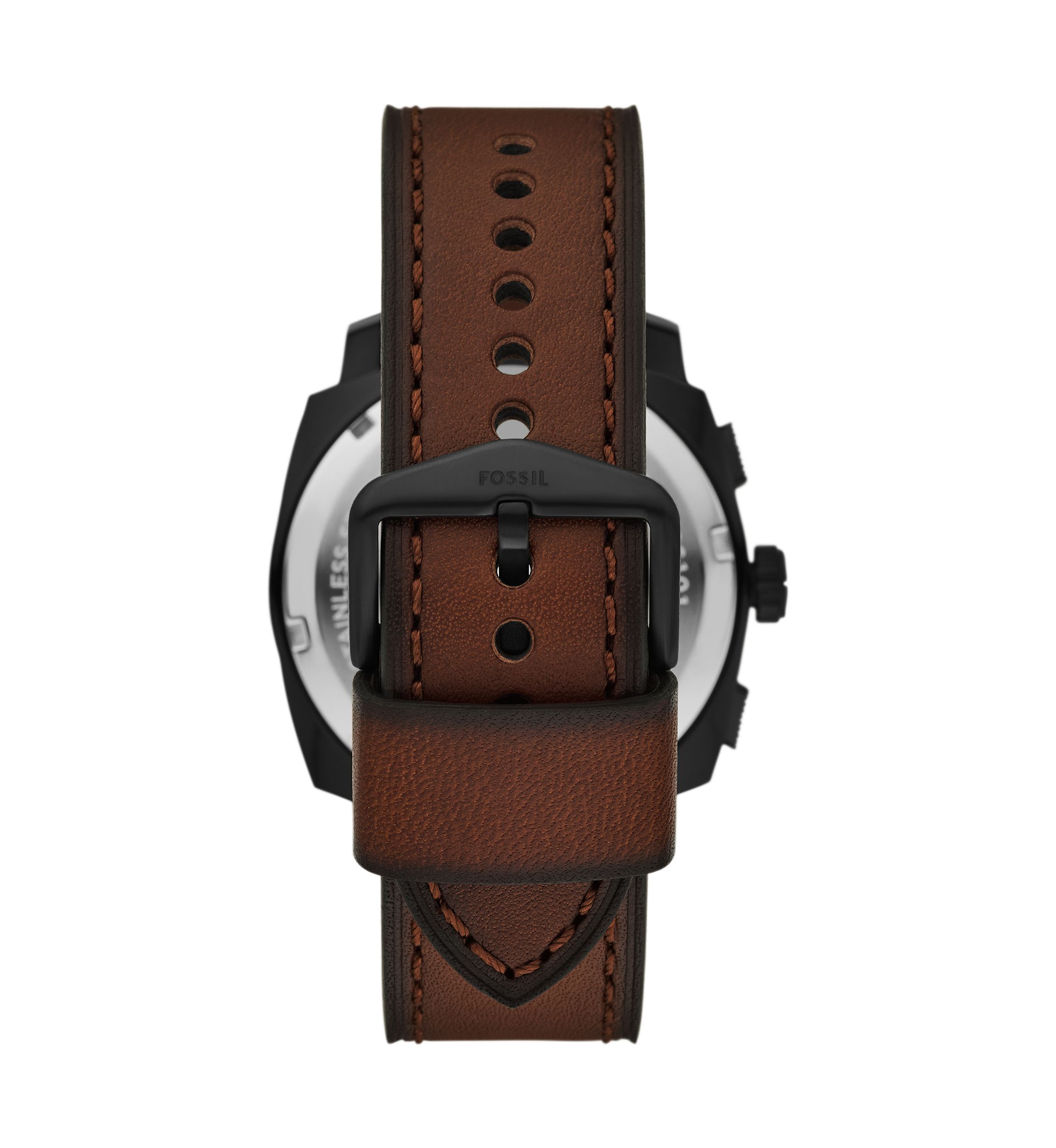 Rose Gold Brown Leather Strap Watch