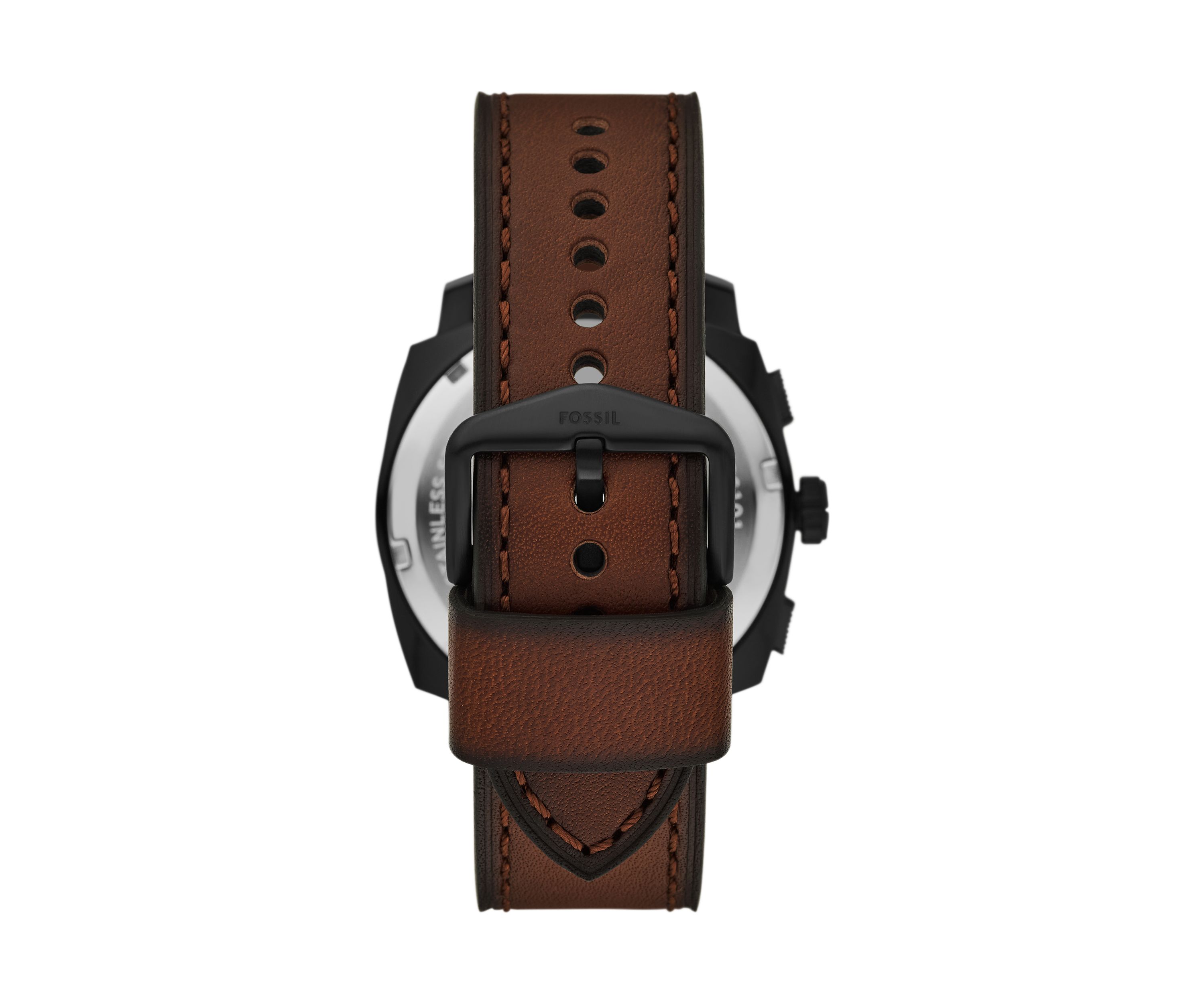 Rose Gold Brown Leather Strap Watch