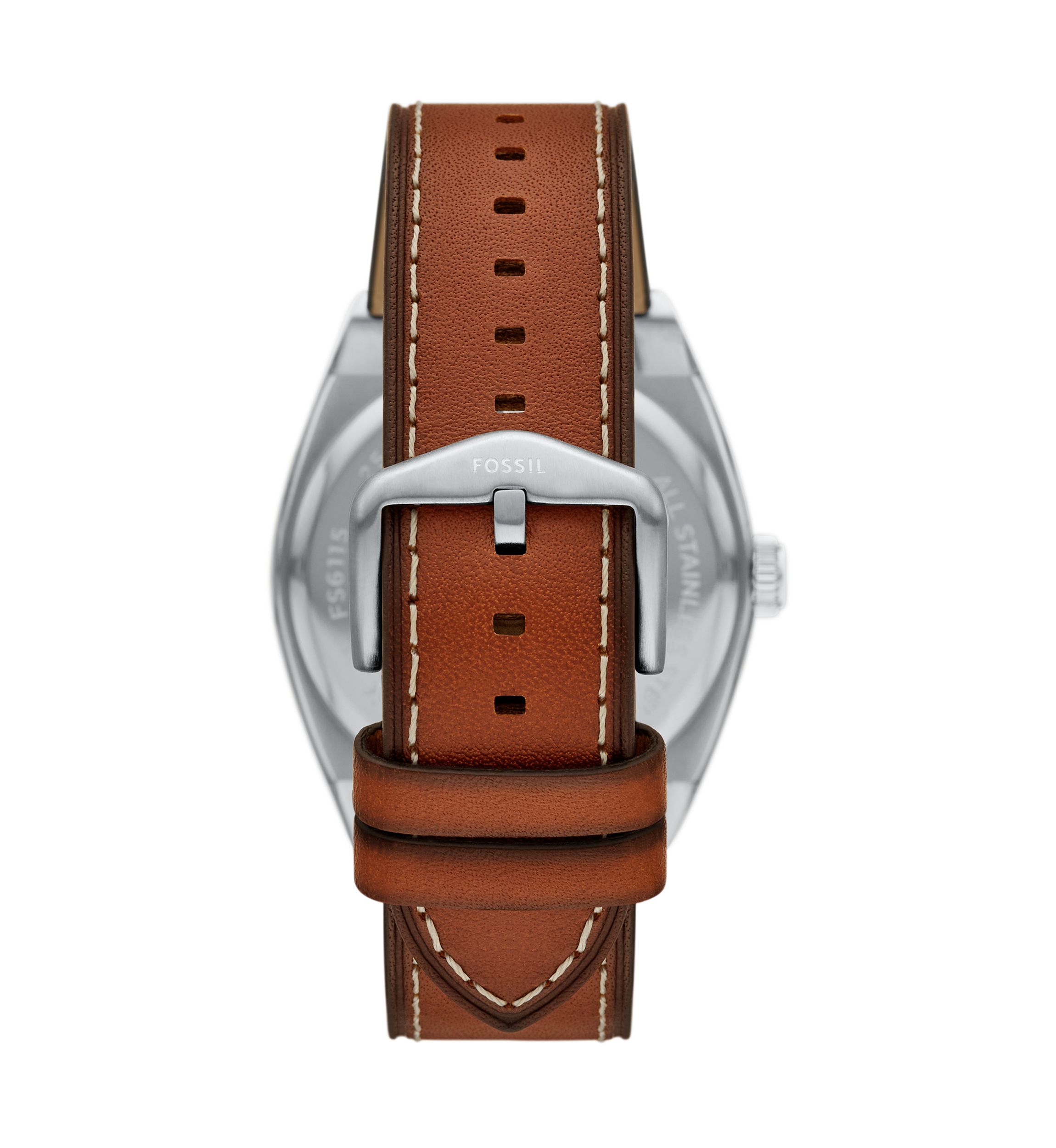 Everett Three Hand Brown Leather Watch