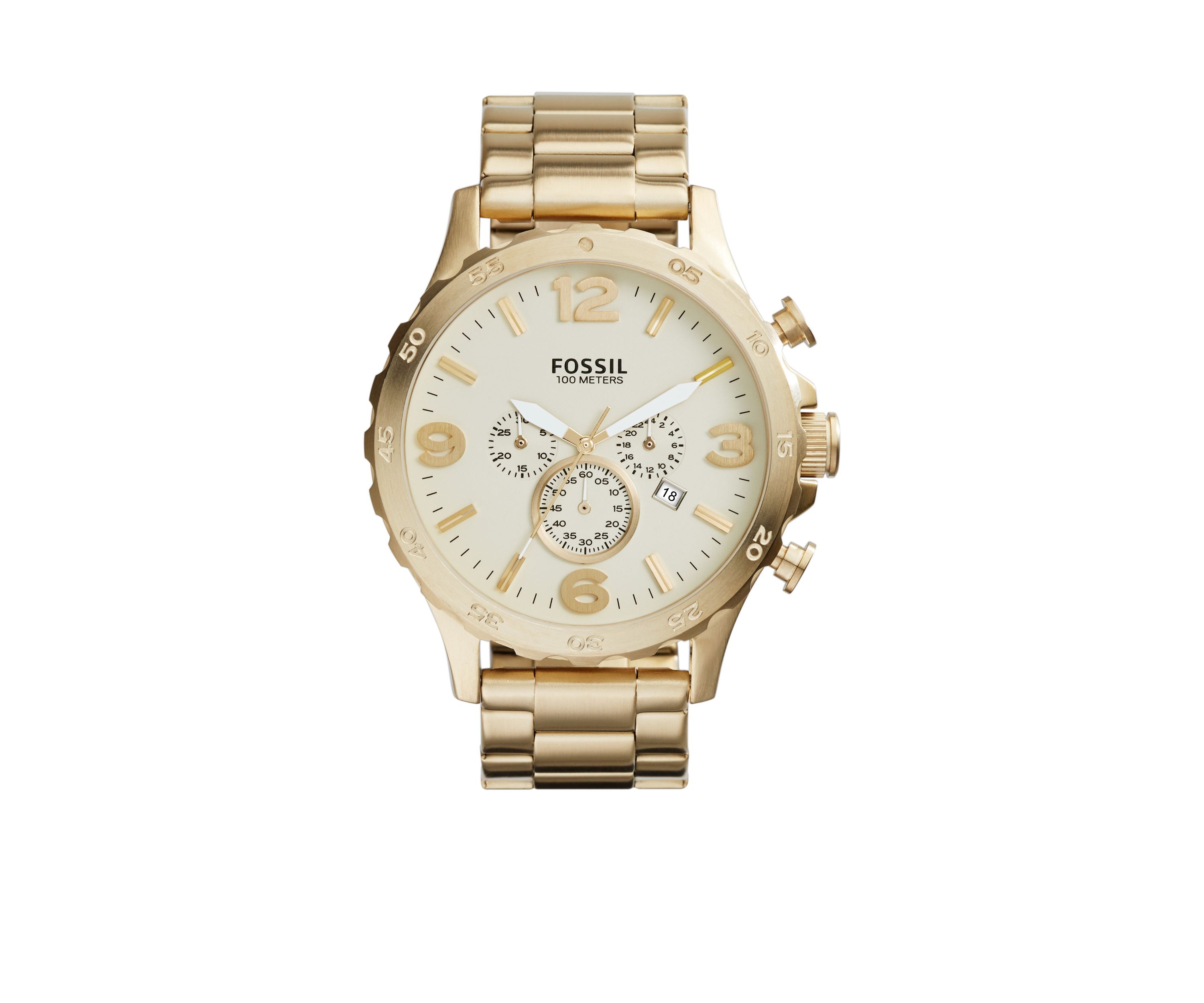Mens Gold-tone Chronograph Watch