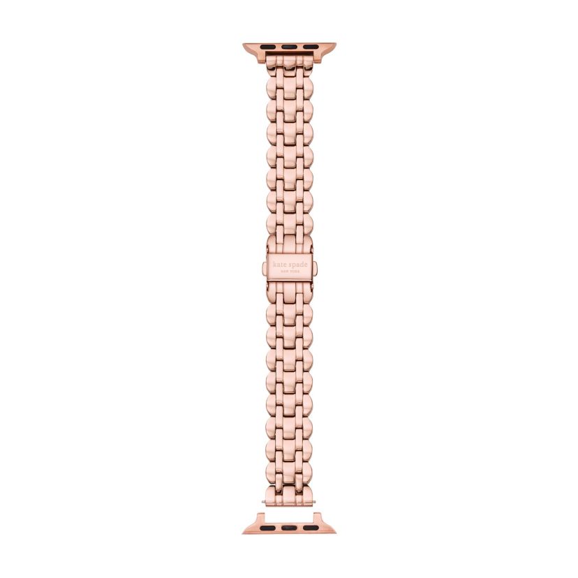 new york rose gold-tone stainless steel scallop band for apple watch®, 38/40/41mm