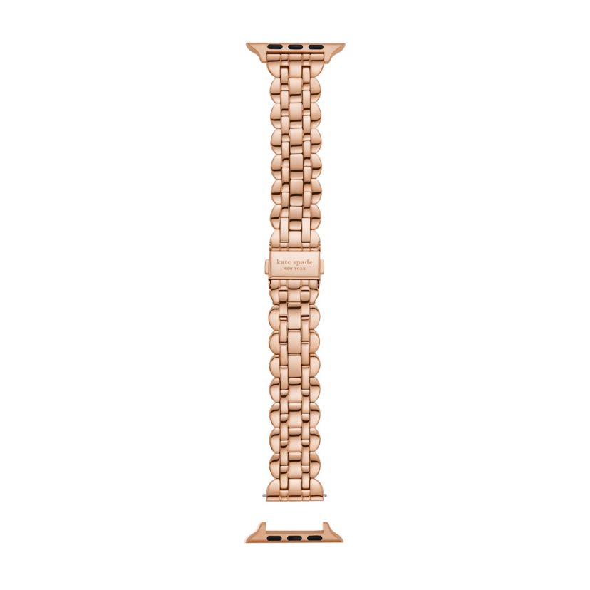 new york rose gold-tone stainless steel band for apple watch®, 42/44/45/49mm