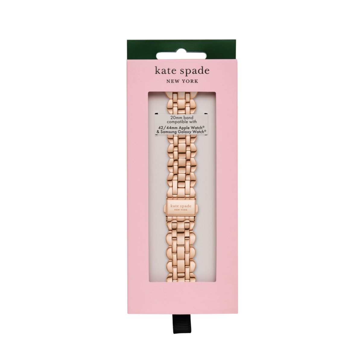 new york rose gold-tone stainless steel band for apple watch®, 42/44/45/49mm