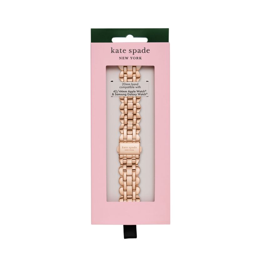 new york rose gold-tone stainless steel band for apple watch®, 42/44/45/49mm