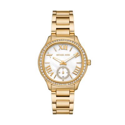 Michael Kors Sage Three-Hand Gold-Tone Stainless Steel Watch -  5801117MK4805