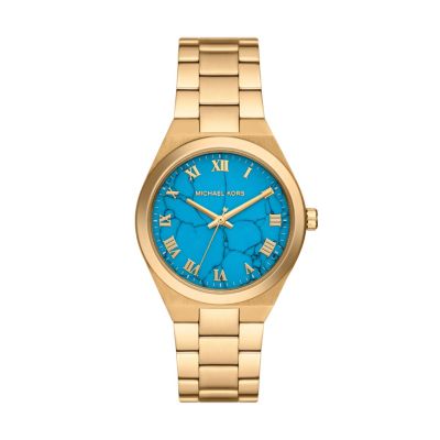 Michael Kors Lennox Three-Hand Gold-Tone Stainless Steel Watch -  5801117MK7460