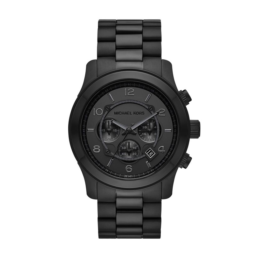 Runway Chronograph Black Stainless Steel Watch