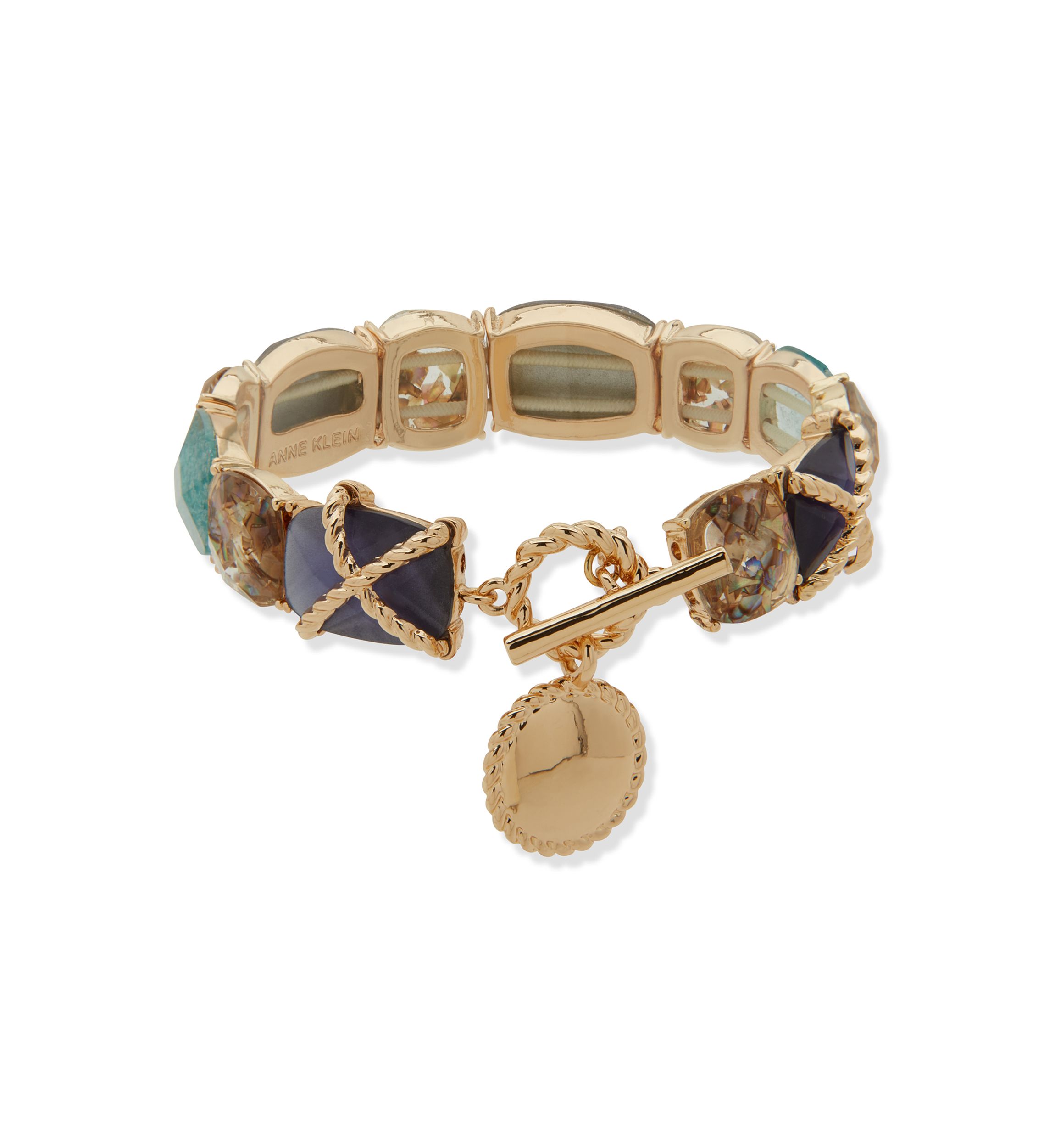 Gold Tone Multi Roped Stretch Bracelet