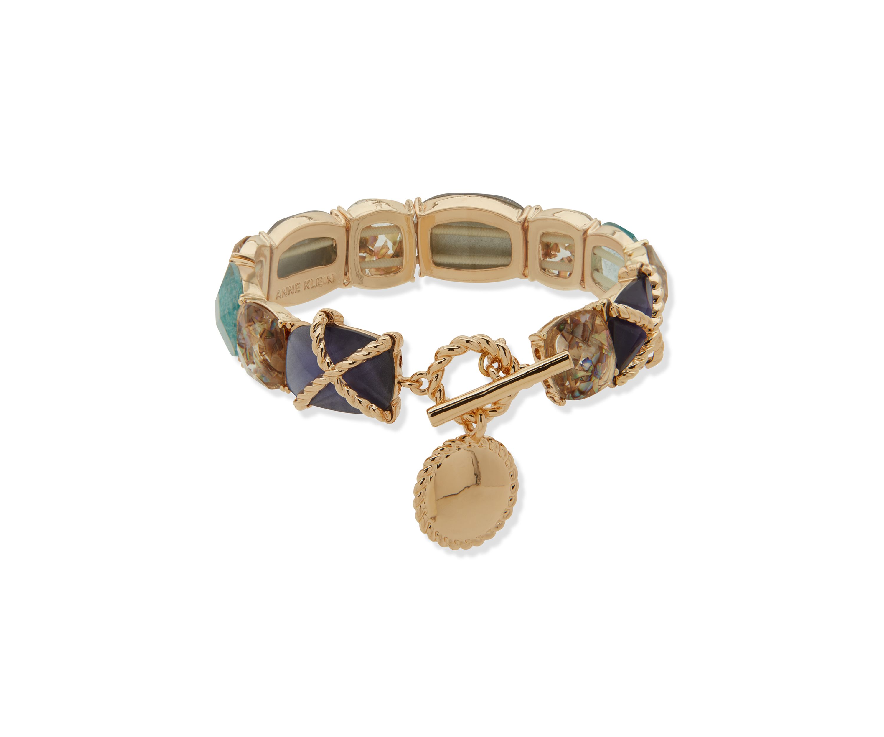 Gold Tone Multi Roped Stretch Bracelet