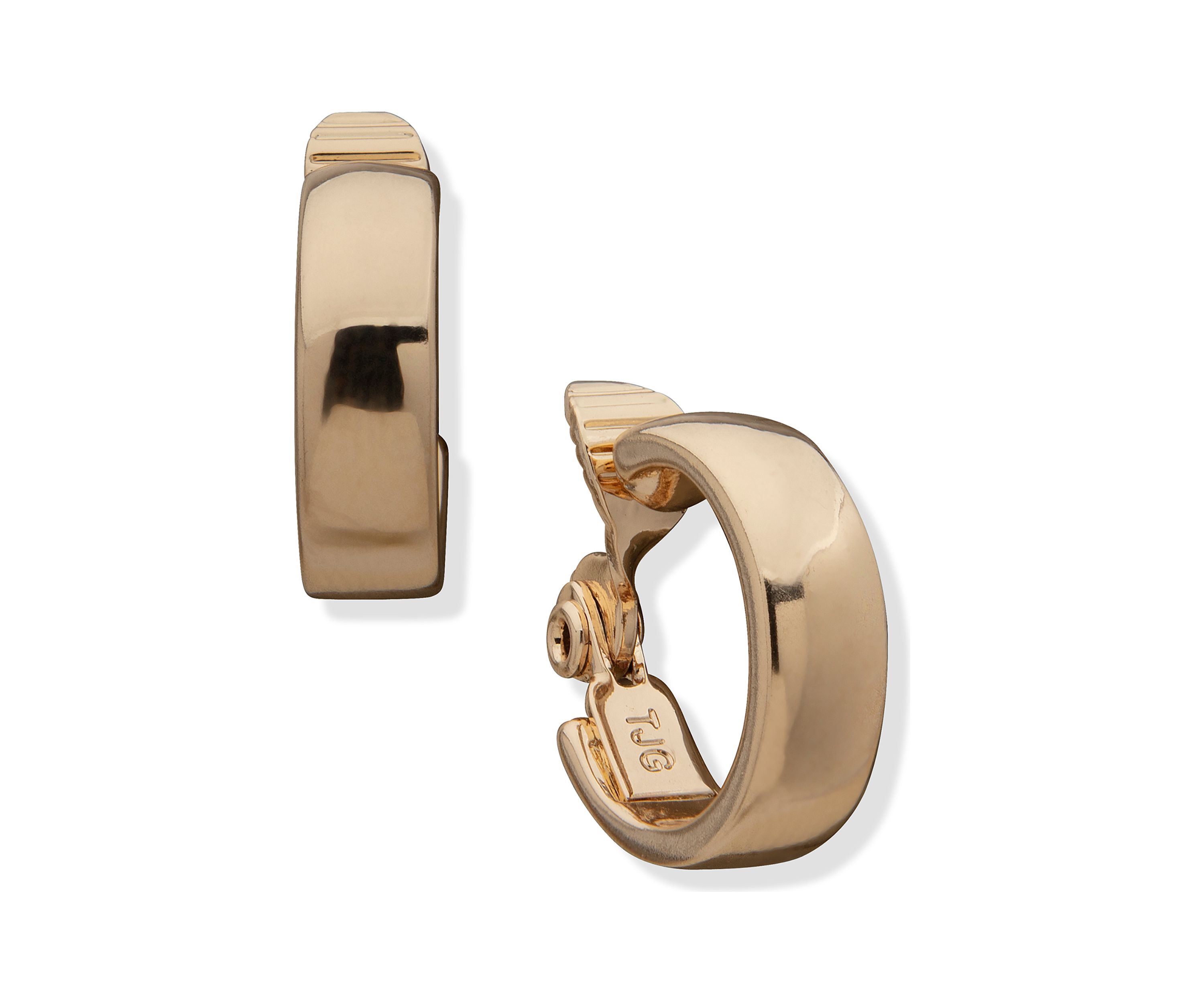Gold Tone 18 Millimeter Hoop Earrings