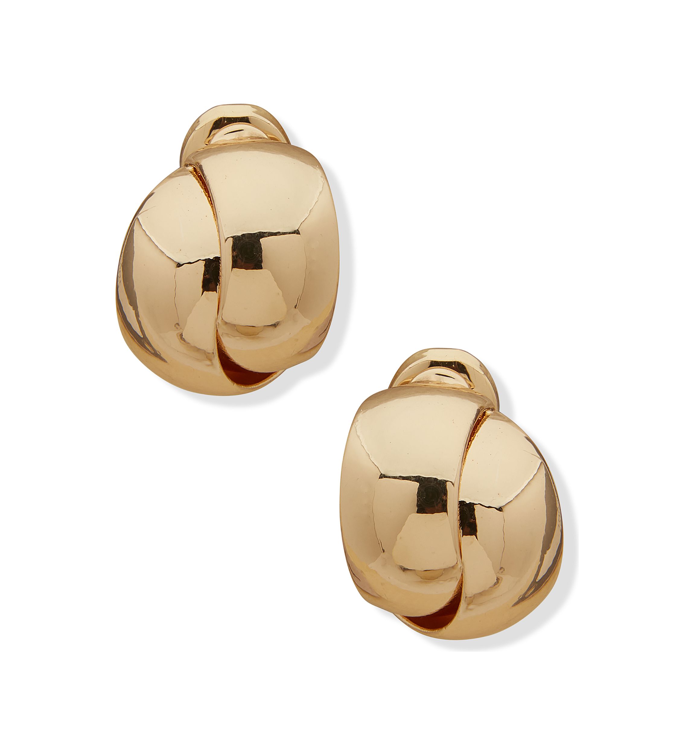 Gold Tone Clip Earrings