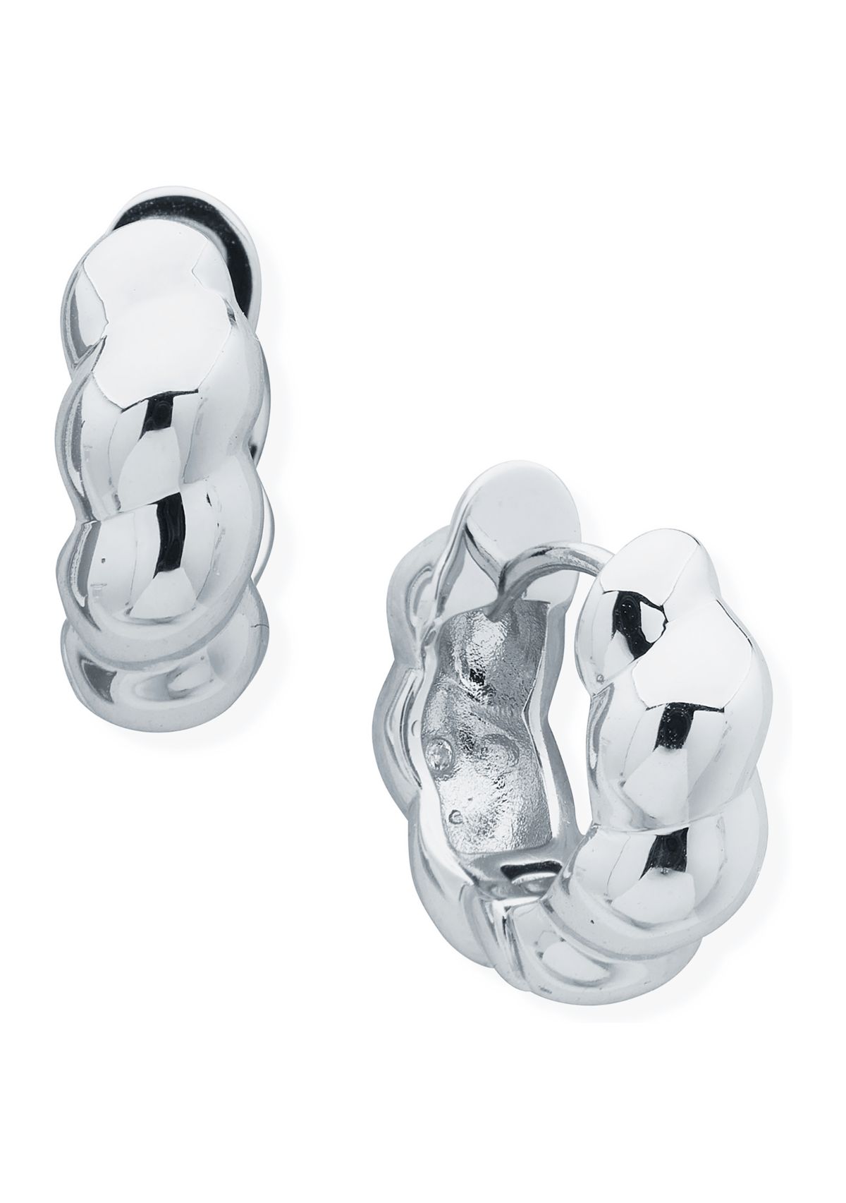  Small Puff Hoop Earrings