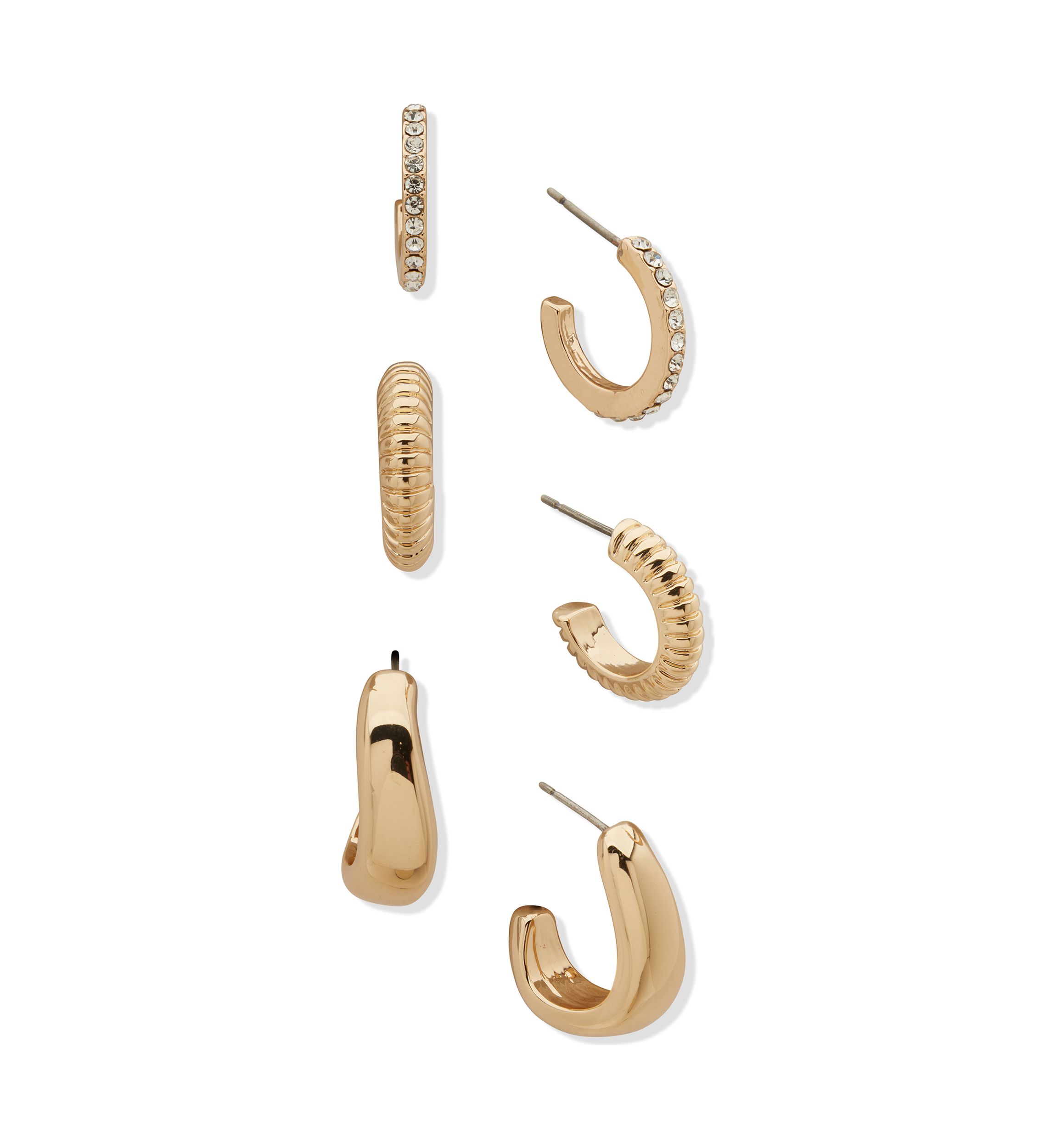 Trio Hoop Earrings Set