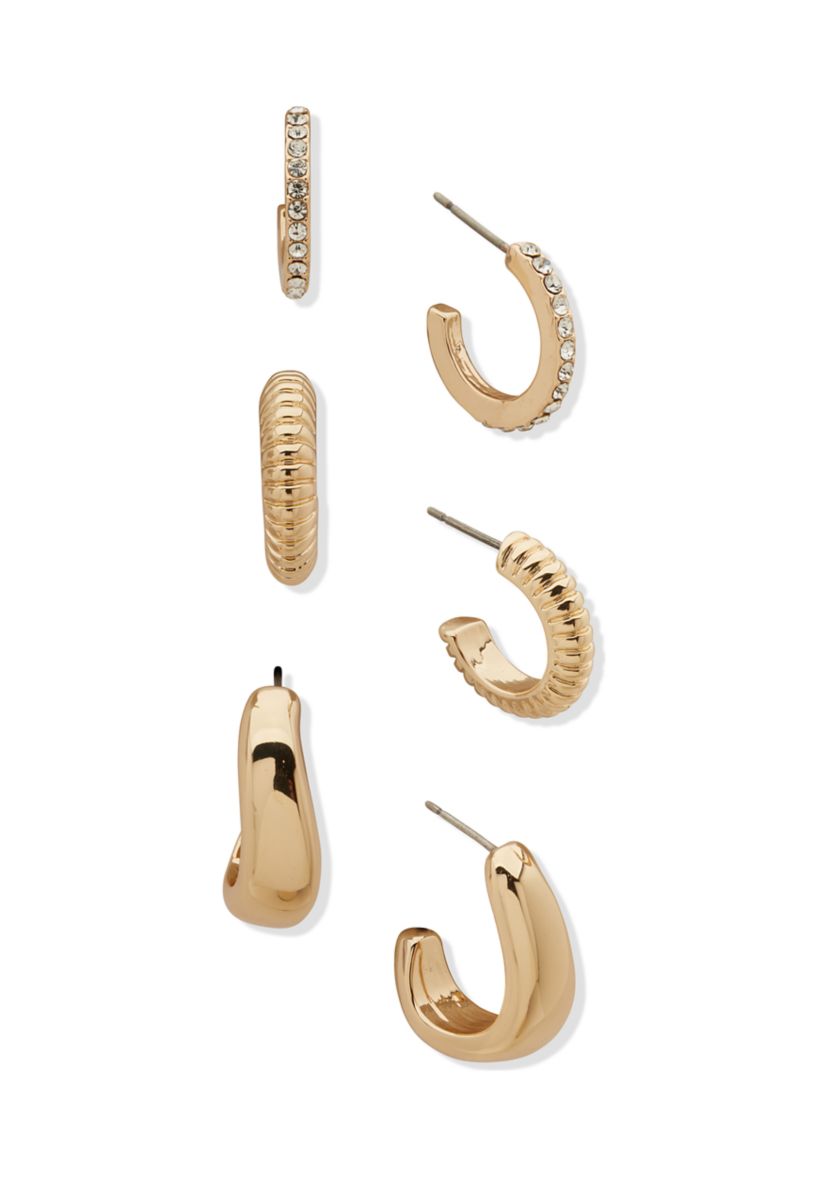 Trio Hoop Earrings Set