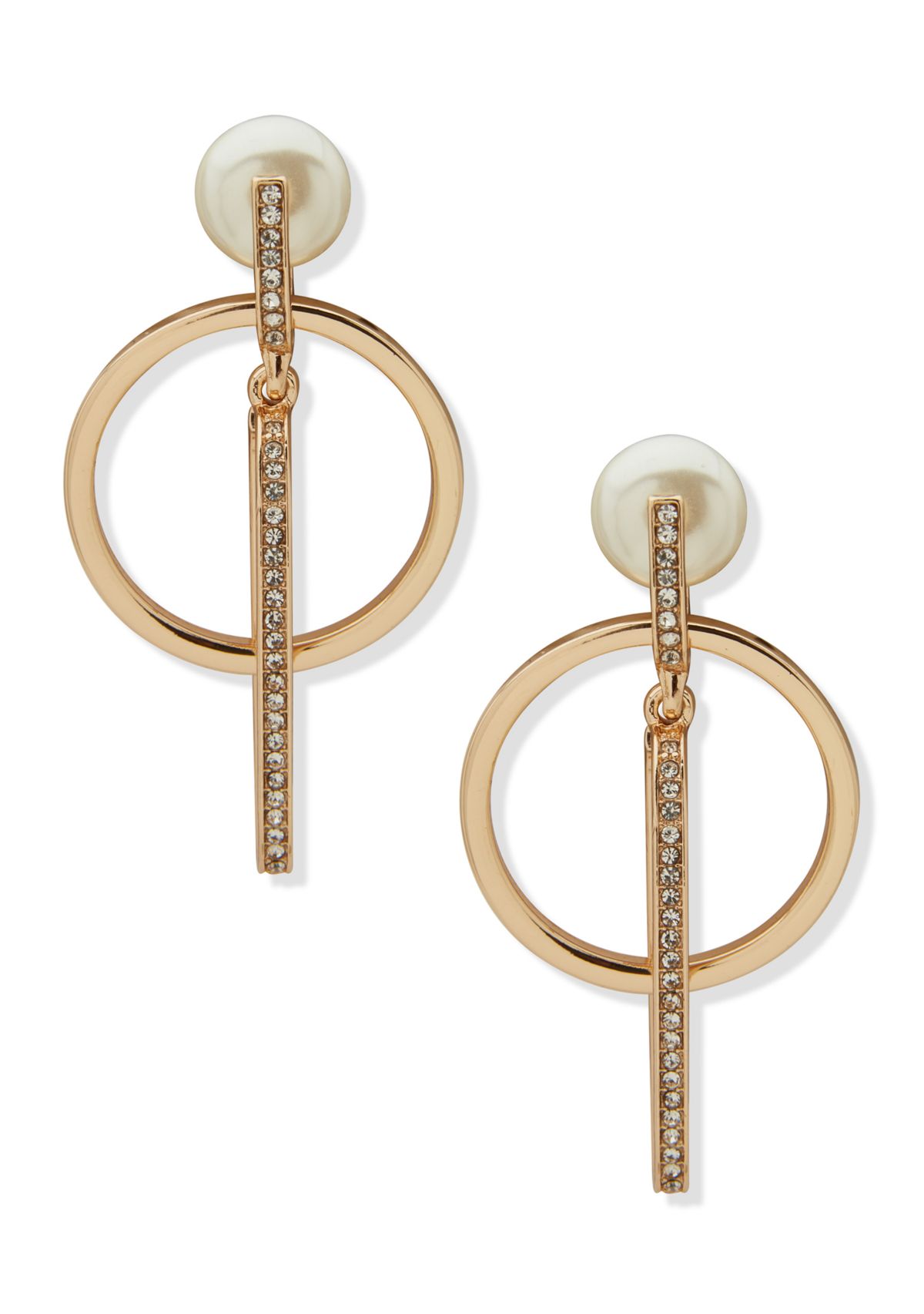 Post Crystal Orbital Earrings