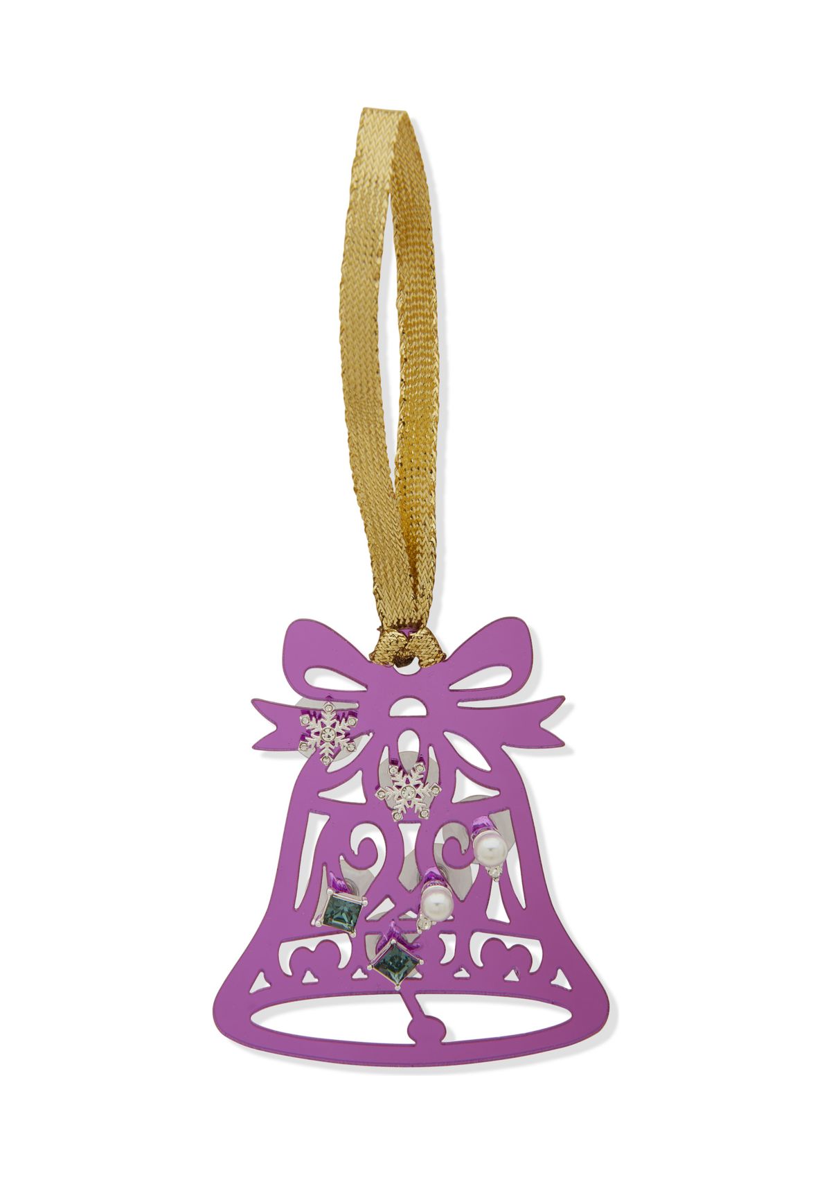 Silver Tone Trio Pearl Crystal Sapphire Stud Earrings in Gold Pouch