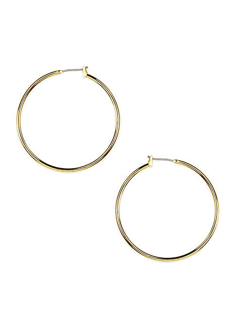 Anne Klein Gold-Tone Hoop Earrings