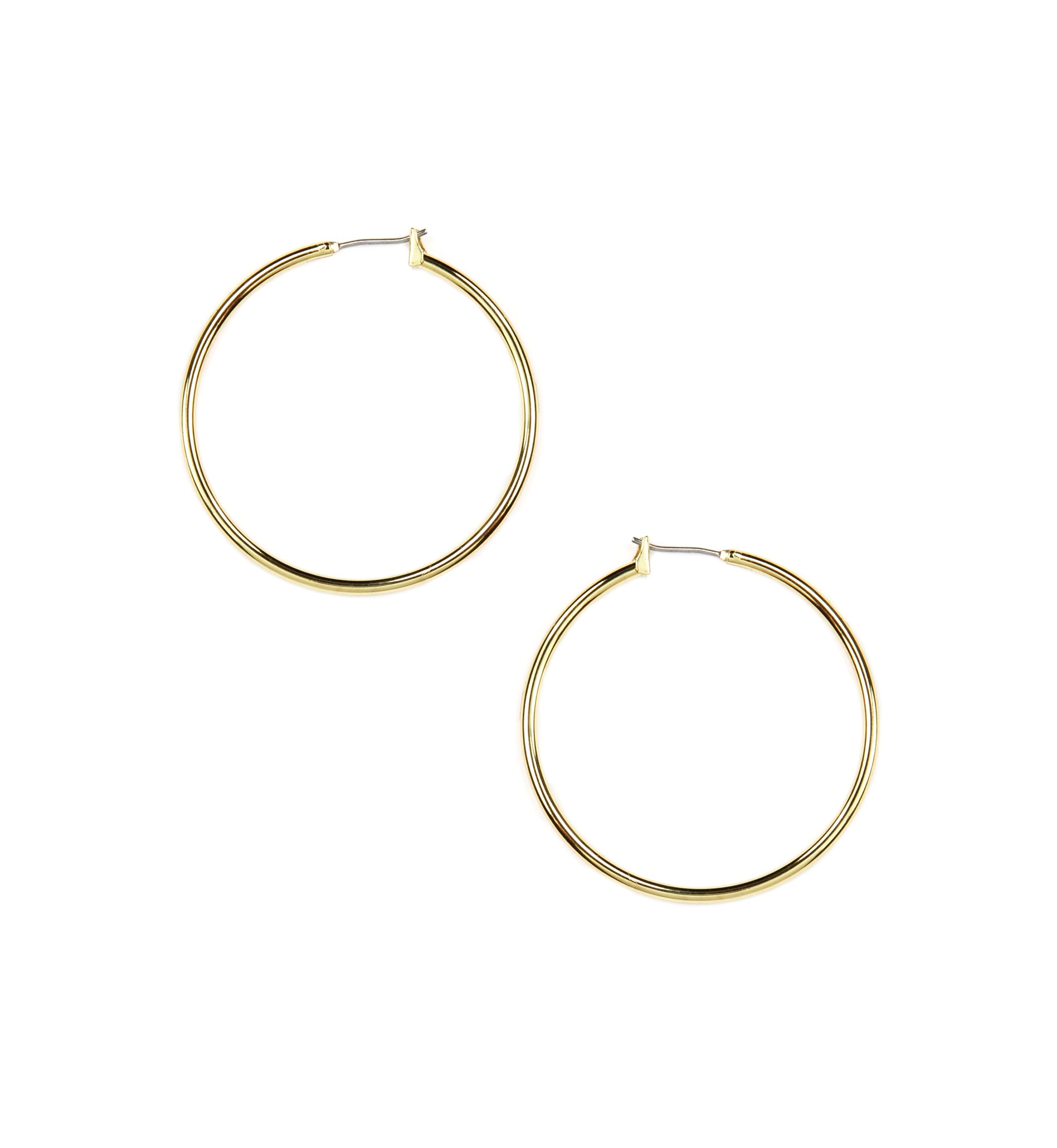 Gold-Tone Hoop Earrings