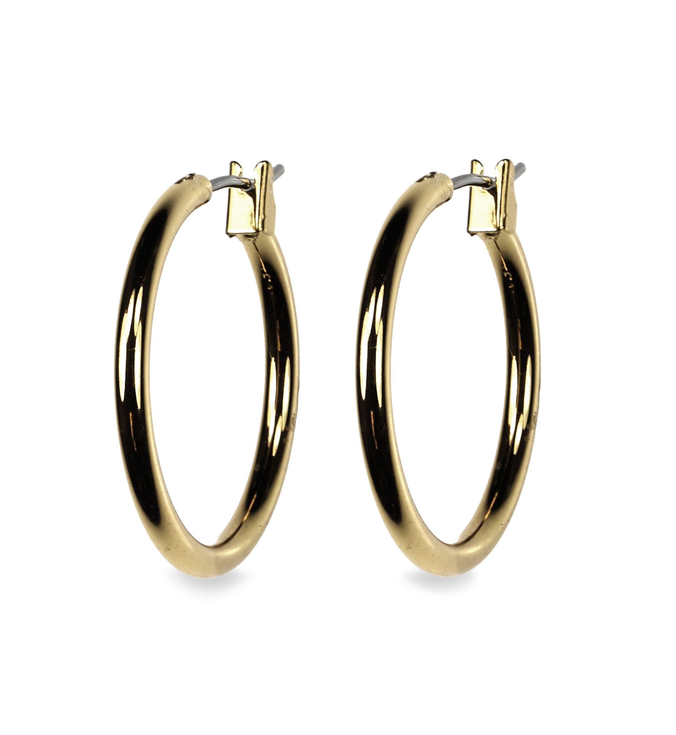 Gold-Tone Hoop Earrings