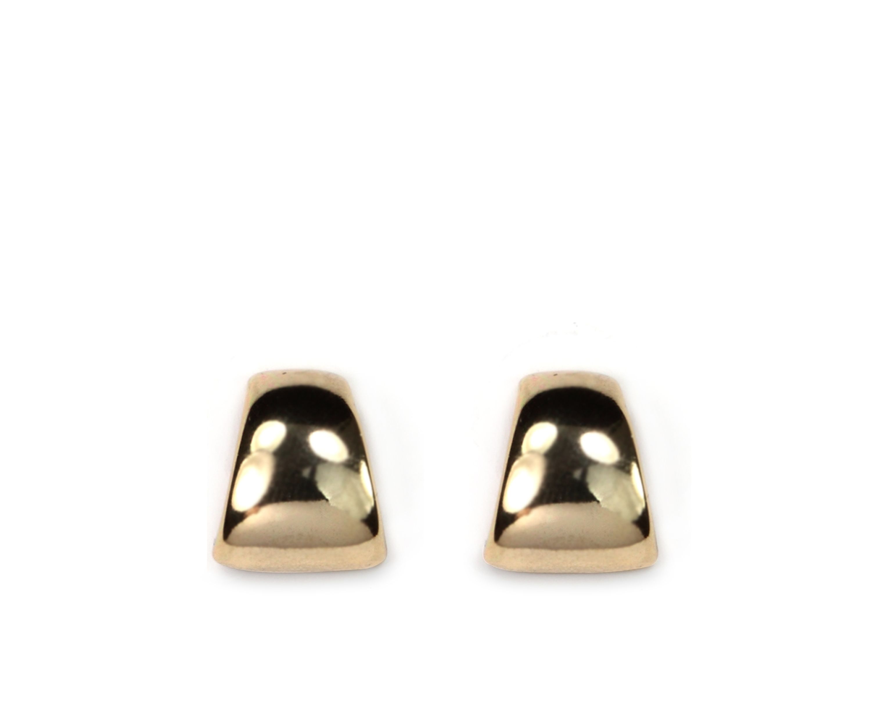 Gold-Tone Button Earrings
