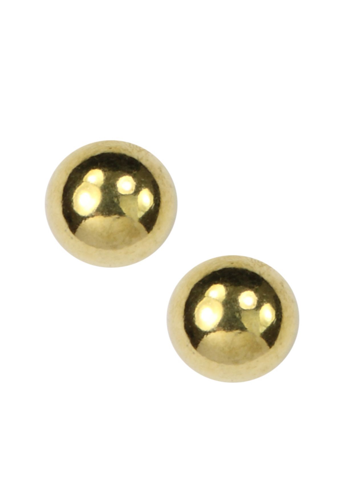 Gold-Tone Ball Stud Earring