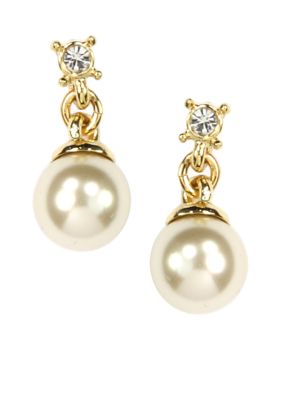 Anne Klein Pearl Drop Earrings | belk