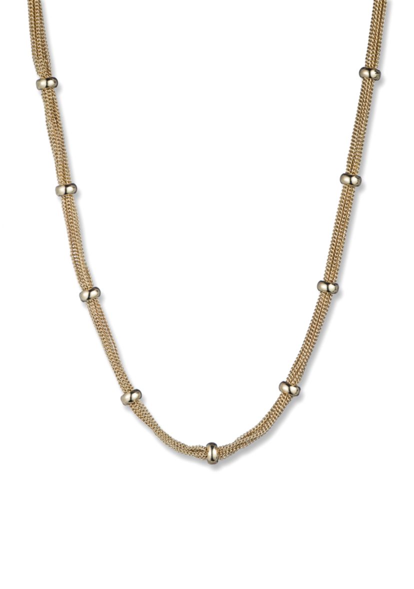 Gold-Tone Mesh Necklace